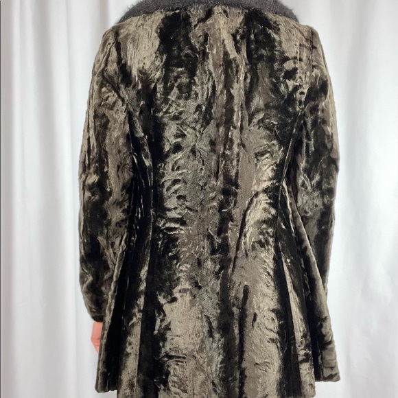 Vintage double breasted chocolate brown fur coat sz s/m - Picture 7 of 7